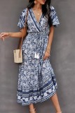 Bohemian Ethnic Style V-Neck Dress