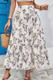 Plus Size Apricot Boho Floral Tiered Maxi Skirt