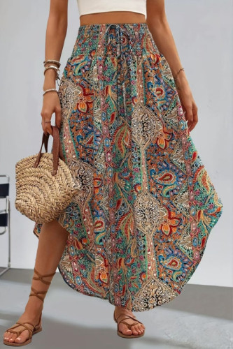 Bohemian Ethnic Style Printed Short Skirt