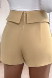 Ins Style Solid Color Pleated Skirt