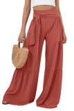 Versatile Elastic Strap Wide Leg Pants