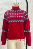 Half High Neck Versatile Knitted Sweater