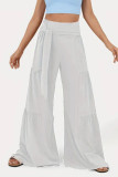 Versatile Elastic Strap Wide Leg Pants