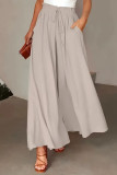 Wave Dot Printed Wide Leg Pants