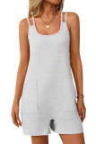 Wide Truffle Back Sleeveless Jumpsuit