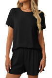 Sleepwear Short Sleeved Shorts Two-Piece Set