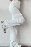 Versatile Workwear Pocket Straight Leg Pants