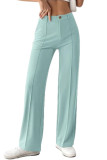 Solid Color Loose Wide Leg Casual Pants