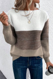 Loose Long Sleeved Thick Knit Sweater