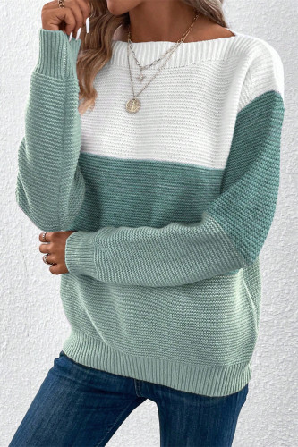 Loose Long Sleeved Thick Knit Sweater