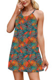 Summer Printed Camisole Sleeveless Dress