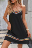 Ethnic Style Printed Sleeveless Dress
