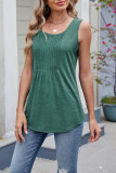 Round Neck Loose Sleeveless Solid Color Vest