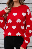 Valentine's Day Heart Long Sleeve Sweater