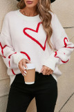Valentine's Day Long Sleeved Heart Sweater