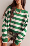 Long Sleeve Striped Knitted Loose Sweater