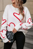 Valentine's Day Long Sleeved Heart Sweater