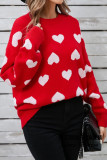 Valentine's Day Heart Long Sleeve Sweater