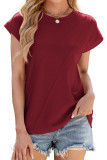 Solid Color Loose Short Sleeved T-Shirt