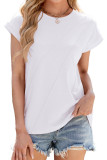 Solid Color Loose Short Sleeved T-Shirt