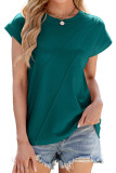 Solid Color Loose Short Sleeved T-Shirt