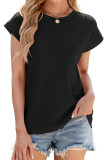 Solid Color Loose Short Sleeved T-Shirt