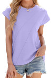 Solid Color Loose Short Sleeved T-Shirt