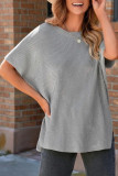 Short Sleeved Round Neck Loose T-Shirt