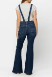 Slim Fit Elastic Jeans Flared Pants