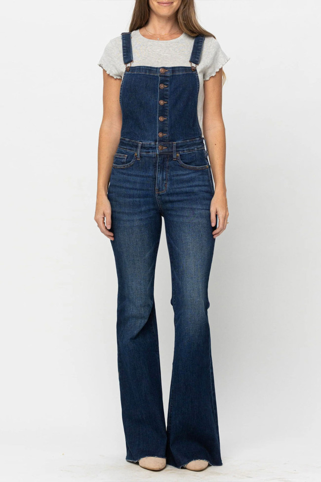 Slim Fit Elastic Jeans Flared Pants