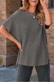Short Sleeved Round Neck Loose T-Shirt