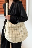 Large Capacity Down Cotton Pleated Cloud Bag