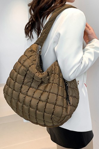 Large Capacity Down Cotton Pleated Cloud Bag