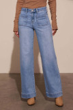Retro High Waisted Straight Leg Jeans