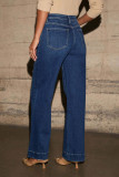 Retro High Waisted Straight Leg Jeans