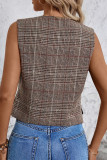 Thousand Bird Grid Sleeveless Vest