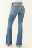 Retro High Waisted Elastic Flared Pants