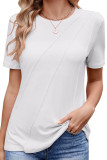 Loose Round Neck Short Sleeved T-Shirt
