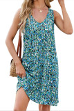 Printed Camisole Loose Sleeveless Dress