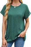 Round Neck Loose Short Sleeved T-Shirt