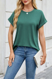 Round Neck Loose Short Sleeved T-Shirt