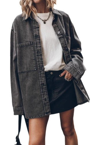 Vintage Long Sleeved Denim Jacket