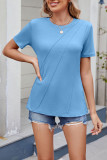 Loose Round Neck Short Sleeved T-Shirt