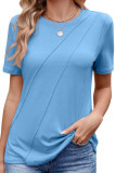 Loose Round Neck Short Sleeved T-Shirt