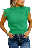 Casual Woven Sleeveless Sweater Vest