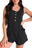 Casual Striped Sleeveless Vest Jumpsuit