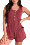 Casual Striped Sleeveless Vest Jumpsuit