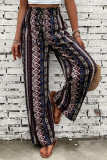 Bohemian Ethnic Style Printed Wide Leg Pants
