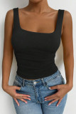 Summer Solid Color Sleeveless Tank Top