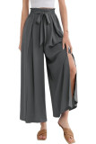 High Waisted Casual Loose Wide Leg Skirt Pants